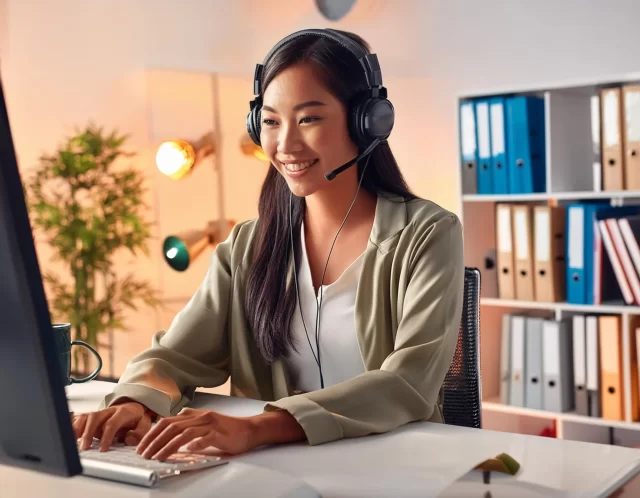 woman on computer learning 2048