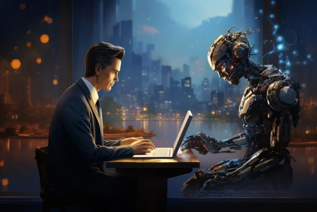 businessman working with ai 2048