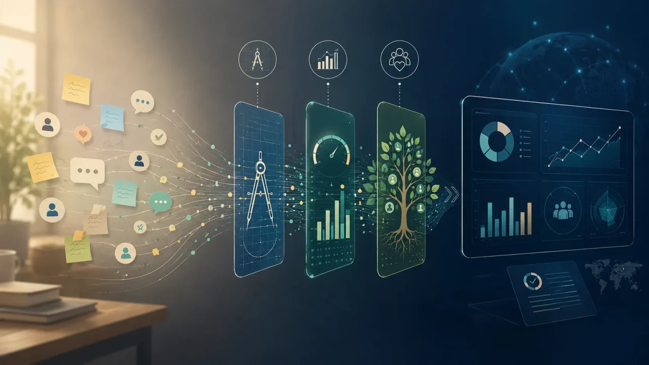 ideas transform into structured dashboard