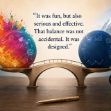 two globes balancing