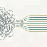 messy lines converge straight